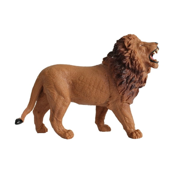 Mini Animal Adventure Replicas - Lion from Deluxebase. Hand Painted Realistic Elephant Figure. Small Plastic Animal Figurines & Animal Party Favors. Ideal Safari Animal Toys & Gifts for Kids.