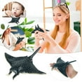 thumbnail image 1 of Mini Animal Adventure Replicas - Stingray from Hand Painted Realistic Ray Figure. Small Plastic Animal Figurines & Animal Party Favors. Ideal Sea Animal Toys & Gifts for Kids., 1 of 9