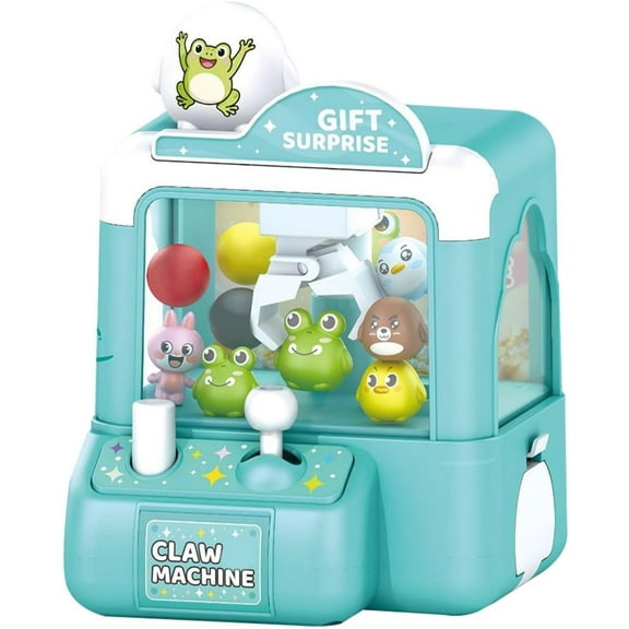 Mini Animal Claw Machine Electronic Arcade Game - Cute Animals Theme Indoor Party Game, Easy Operate Adults All Ages, Compact Space-Saving, Home Party Entertainment Office Fun, D, 1pc