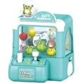 thumbnail image 1 of Mini Animal Claw Machine - Electronic Arcade Game with Cute Plush Prizes, Durable Sturdy Plastic, Perfect for All Years Home Party Small Game Entertainment Fun, 3.7*3.7*5.1in, Green, 1 of 3
