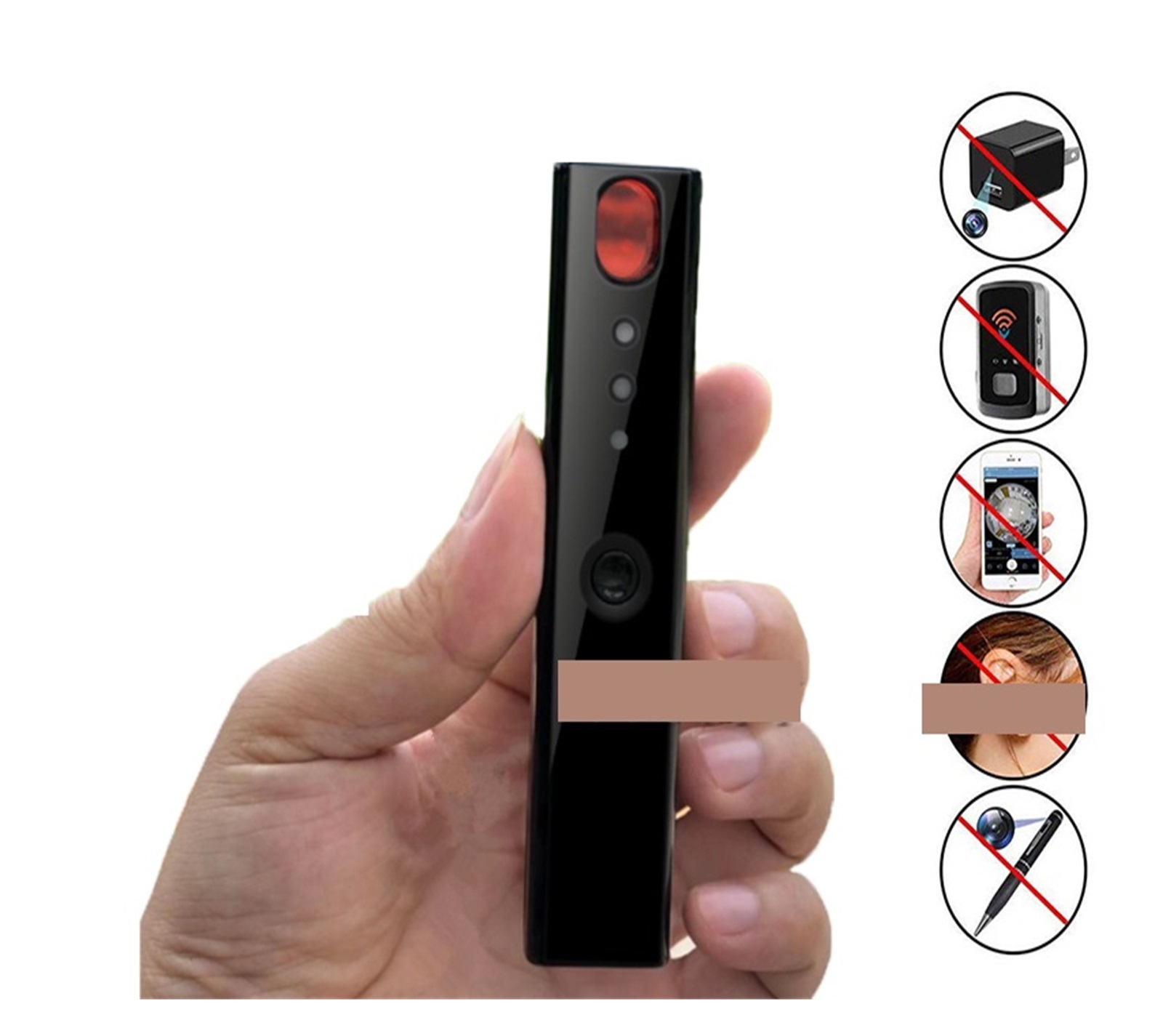 Mini Anti Spy Hidden Camera Detector Pen LED Infrared Scanning Signal ...