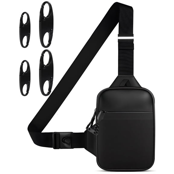Mini Anti‑Theft Crossbody Sling Bag – Waterproof Dual‑Pocket Chest Pack for Running, Phone Holder
