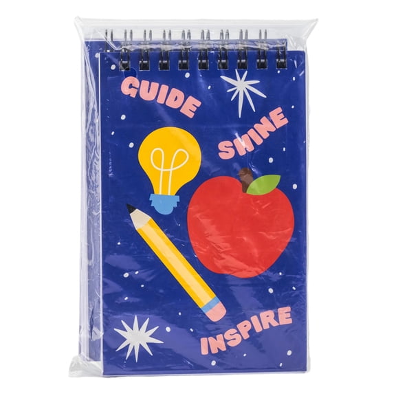 Mini Apple Spiral Notebook 70 Sheets, 2 count, 5.67 x 3.5 x 0.51 inch, Compact Size for School and Office, Black