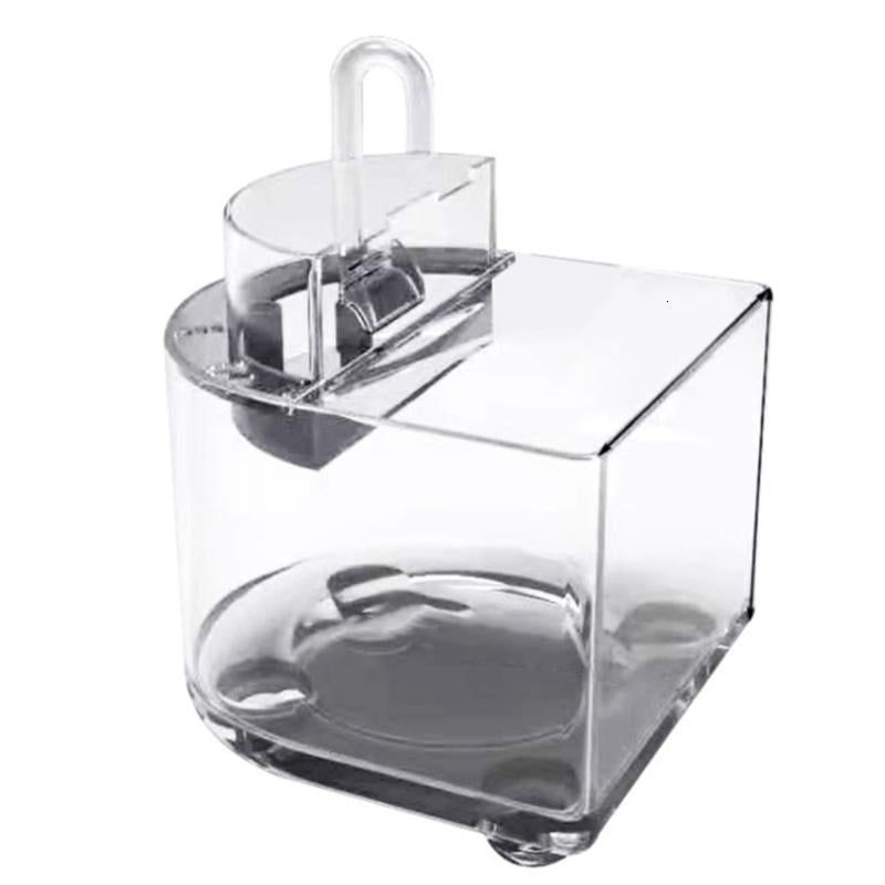 Mini Aquarium for Tank Desktop Fish Bowls for Small Fish Clear Aquariums Waterfall Outlet with 2.5w Quiet Pump Filter Co