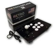 Mini Arcade Console with Joystick and 6 buttons in an acrylic case. USB Input Jamma and MAME Ready