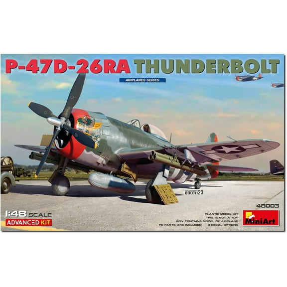 Mini Art 48003 1:48 US P-47D-26RA Thunderbolt ADV.Kit - getrouwe replica, modelbouw, plastic bo