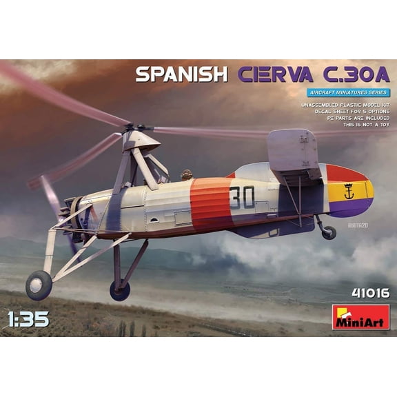 Mini Art 550041016 Spanische Fahrzeug MiniArt 41016 1:35 Span. Cierva C.30A-originalgetreue Nac