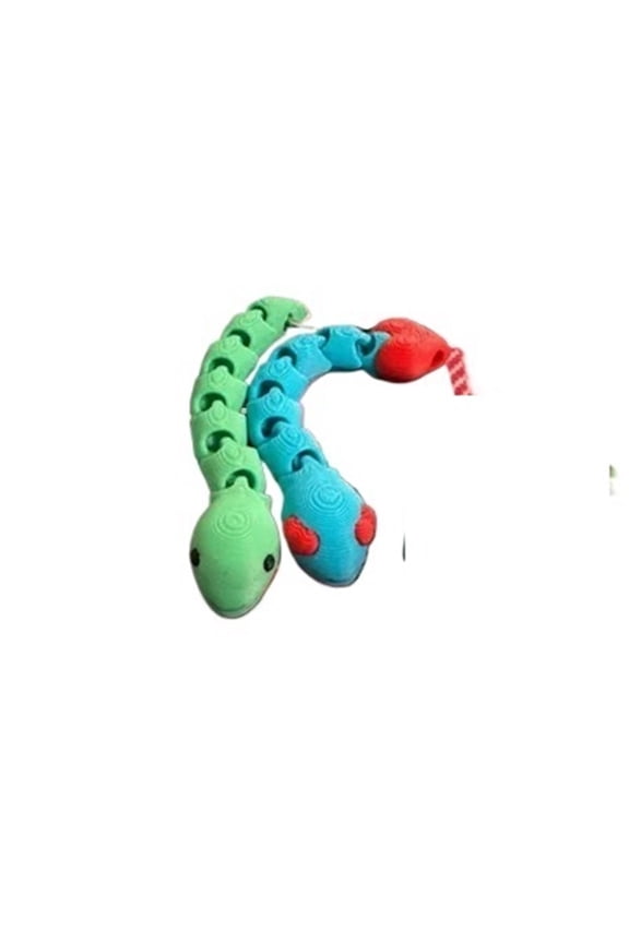 Mini Articulated Snake Keychain 3D Printed Keychain Gift
