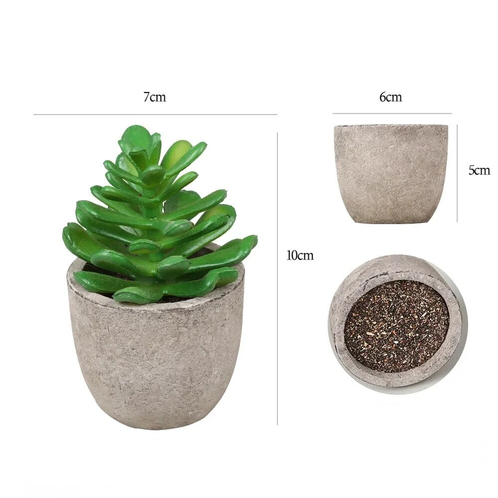 Mini Artificial Aloe Plants Bonsai Small Simulated Tree Pot Plants Fake Flowers Office Table