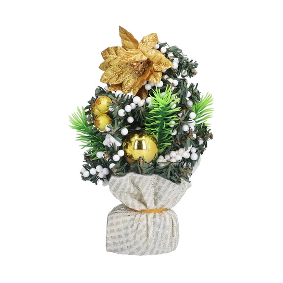 Mini Artificial Christmas Tree Innovative DIY Desktop Bright Cloth Christmas Tree For Festival