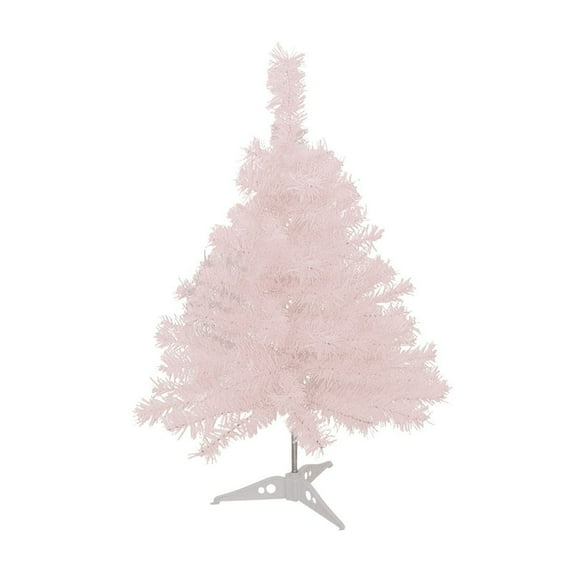 Mini Artificial Christmas Tree, Upgraded Full White Christmas Tree, Small Christmas Tree for Home, Office, Party Decoration, Pink