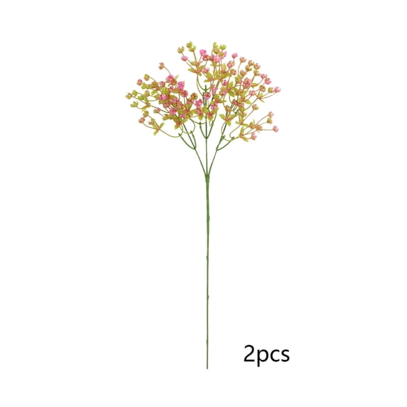 Mini Artificial Flower Bud Bouquet, Delicate Mini Artificial Flower Bud Bouquet, Compact Faux Floral Bundle, Vase Filler Decor for Home Office Wedding Tabletop Arrangement