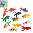 thumbnail image 1 of Mini Artificial Goldfish Figurines Realistic Plastic Fake Goldfish Ornament Decorative Statue for Aquarium Fish Tank Decor 1 Pcs Random Styles, 1 of 8