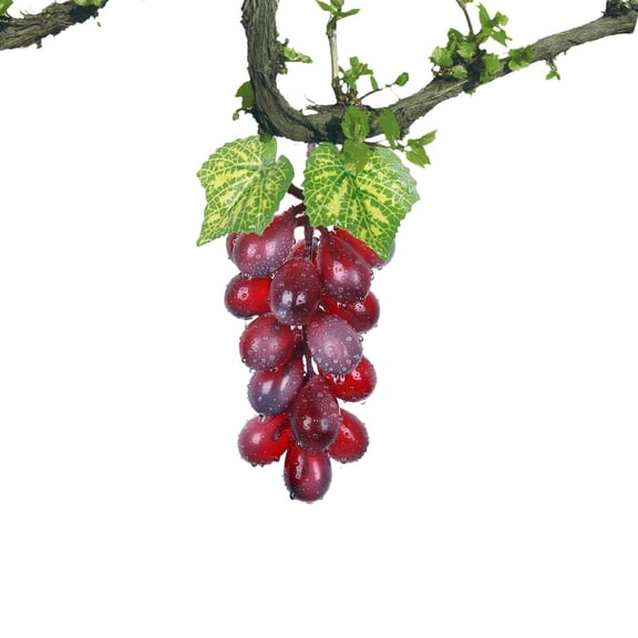 Mini Artificial Grape Bunch - Realistic Plastic Fruit for Dining Table Decor, Kitchen Display & Photography Prop