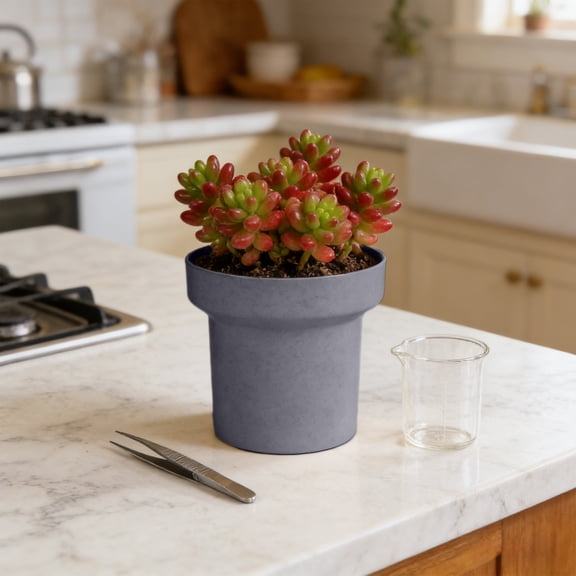 Mini Artificial Plants Fake Plastic Succulents Potted for Garden Office Home Desk Decorations Creatives Desktop Succulents Planter 4.7x4.7x3.5in,Multicolor