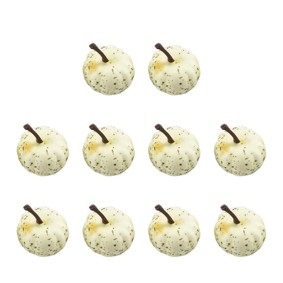 Mini Artificial Pumpkins 10 Pcs Fall Harvest Pumpkins Foam Pumpkins Decorative for Fall Wedding Halloween Autumn Holiday Thanksgiving Kitchen Table Bowl Filler Décor