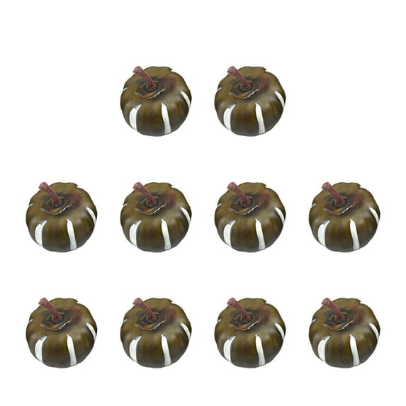 Mini Artificial Pumpkins 10 Pcs Fall Harvest Pumpkins Foam Pumpkins Decorative for Fall Wedding Halloween Autumn Holiday Thanksgiving Kitchen Table Bowl Filler Décor