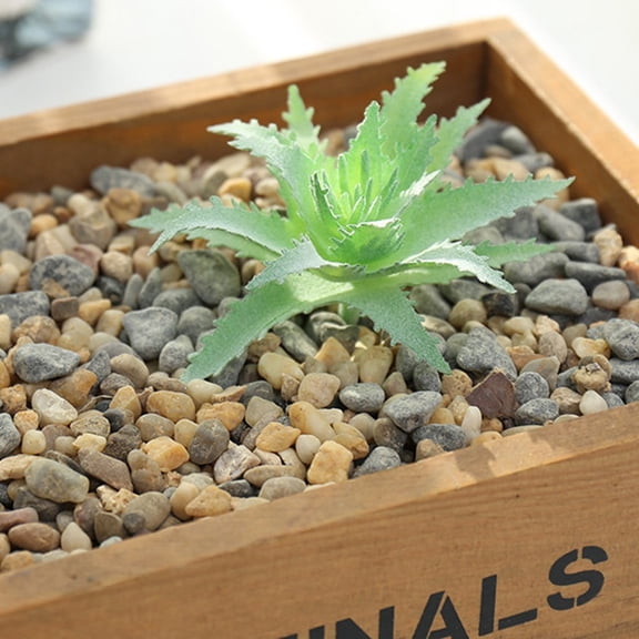 Mini Artificial Succulent Flocked Simulation Plant Fake Cactus Lotus Landscape Decorative Ornaments Home Garden Decor