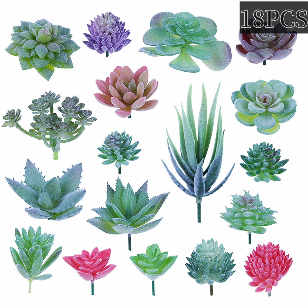 Mini Artificial Succulents Unpotted Faux Succulent Fake Succulent for