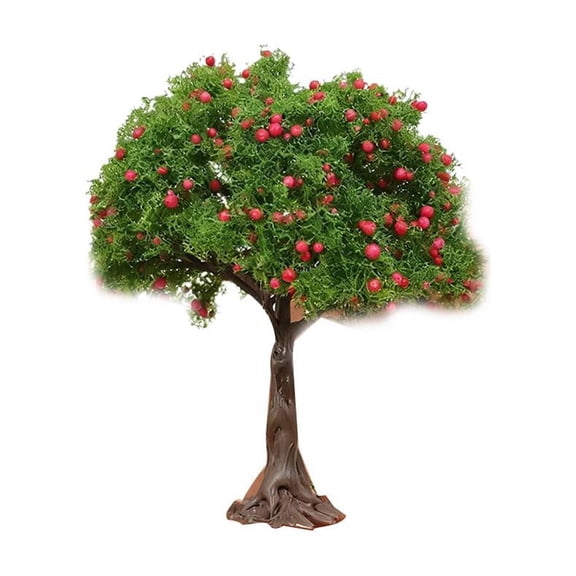 Mini Artificial Trees - Miniature Simulated Fruit Tree Ornament, for Sand Table/Model/Desktop Landscape DIY Decoration, Creative Gift for Model Enthusiasts