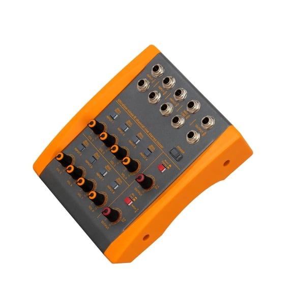 Mini Audio Mixer TRS Input Output Sound Board Console Portable Sound Mixer Keyboards Mixer for Small Clubs Studio Recording Bars ,Precision Control