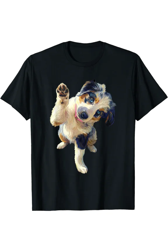 Mini Aussie Dog Owner Graphic - Mini Australian Shepherd T-Shirt, Unisex T-Shirt