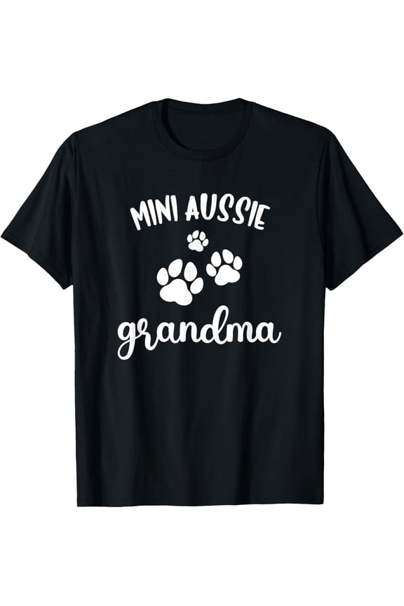 Mini Aussie Grandma Cute Dog Miniature Australian Shepherd T-Shirt