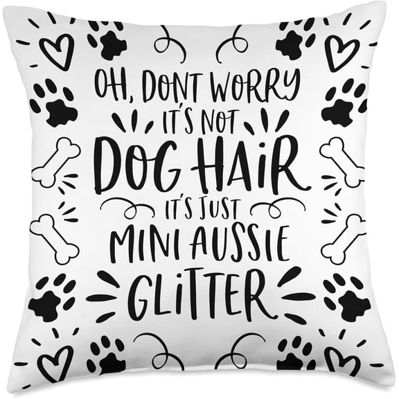 Mini Aussie Mom Gift Australian Shepherd Home Decor Dog Mom Throw Pillow