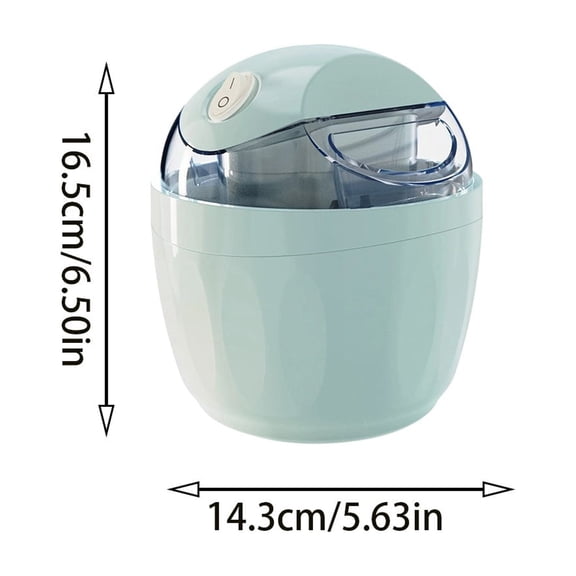 Mini Automatic Ice Cream Maker with Scoops for Homemade Ice Cream, Sorbet, and Yogurt