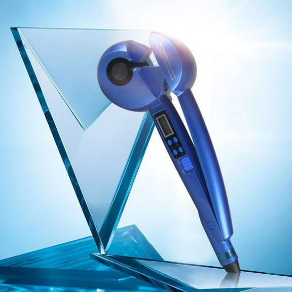 Mini Automatic Rotating Curling Iron - 2-in-1 Ceramic Tourmaline Barrel with 17W Fast Heat, 5V USB Charging for Fine/Thick Hair (Pink)