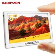 Mini Auxiliary Monitor 5 inch White HDMI Portable Display IPS Capacitive Touch 800x480 LCD Small Screen Display for Raspberry Pi TV Box Computer PC
