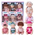thumbnail image 1 of Mini Baby Doll Set 3.5 Inch Small Dolls for Girls, Realistic PVC Baby Dolls with Removable Clothes, Portable Washable Toddler Pretend Play Toy, Cute Gift Set for Kids, Birthday and Christmas, 1 of 7