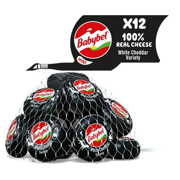 Babybel® White Cheddar Snack Cheese, 8.5 oz (12 Count)