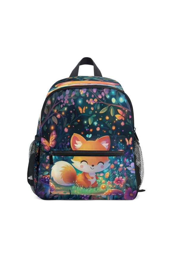 Mini Backpack 3d Cartoon Style Fox - Durable with Safety Features for 3-8 Years