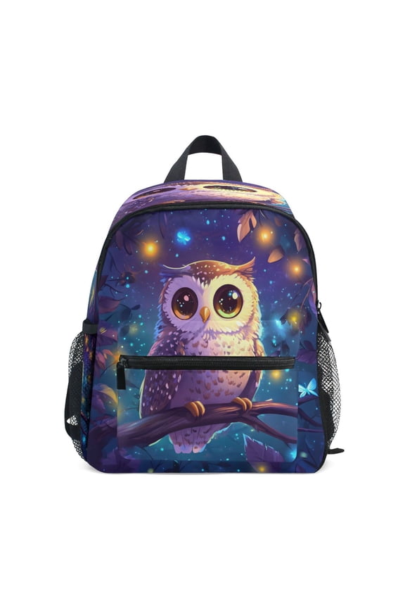 Mini Backpack 3d Cartoon Style Owl - Durable with Safety Features for 3-8 Years