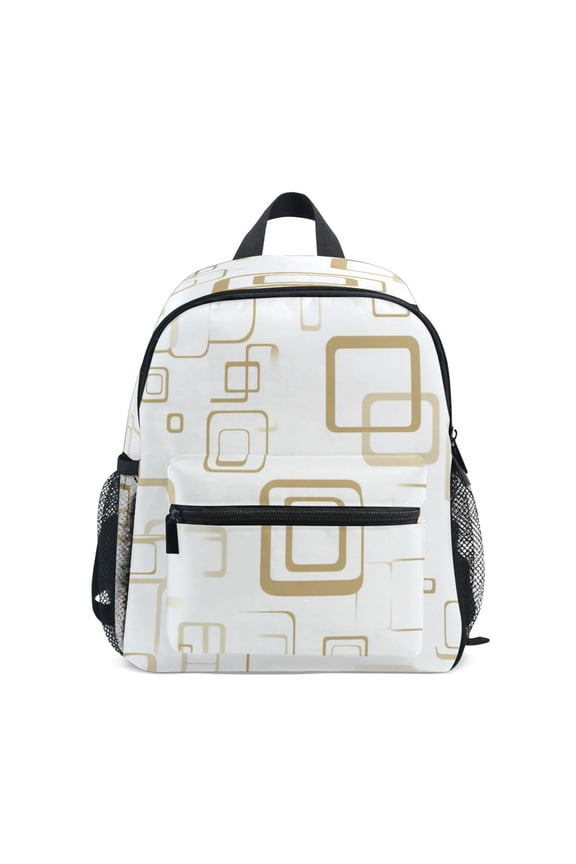 Mini Backpack Abstract Geometric Square - Durable with Safety Features for 3-8 Years