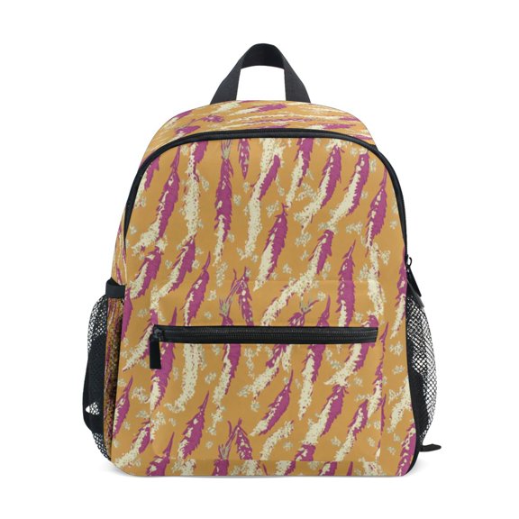 Mini Backpack Art Vegetables Pattern - Durable with Safety Features for 3-8 Years