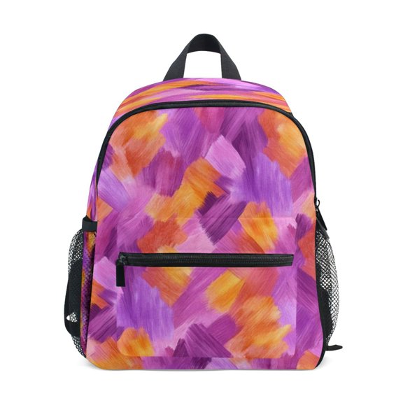 Mini Backpack Artistic Abstract Patterns - Durable with Safety Features for 3-8 Years