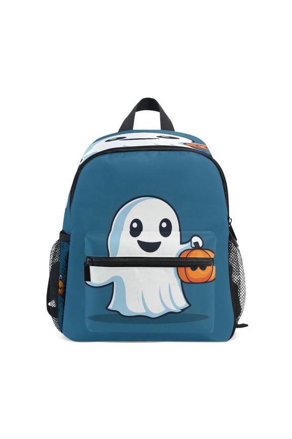 Mini Backpack Background Halloween Ghost - Durable with Safety Features for 3-8 Years