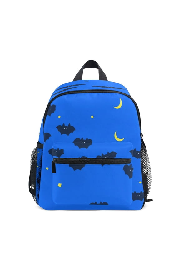 Mini Backpack Bats Moons and Stars - Durable with Safety Features for 3-8 Years
