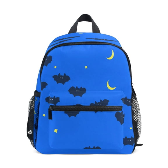 Mini Backpack Bats Moons and Stars - Durable with Safety Features for 3-8 Years