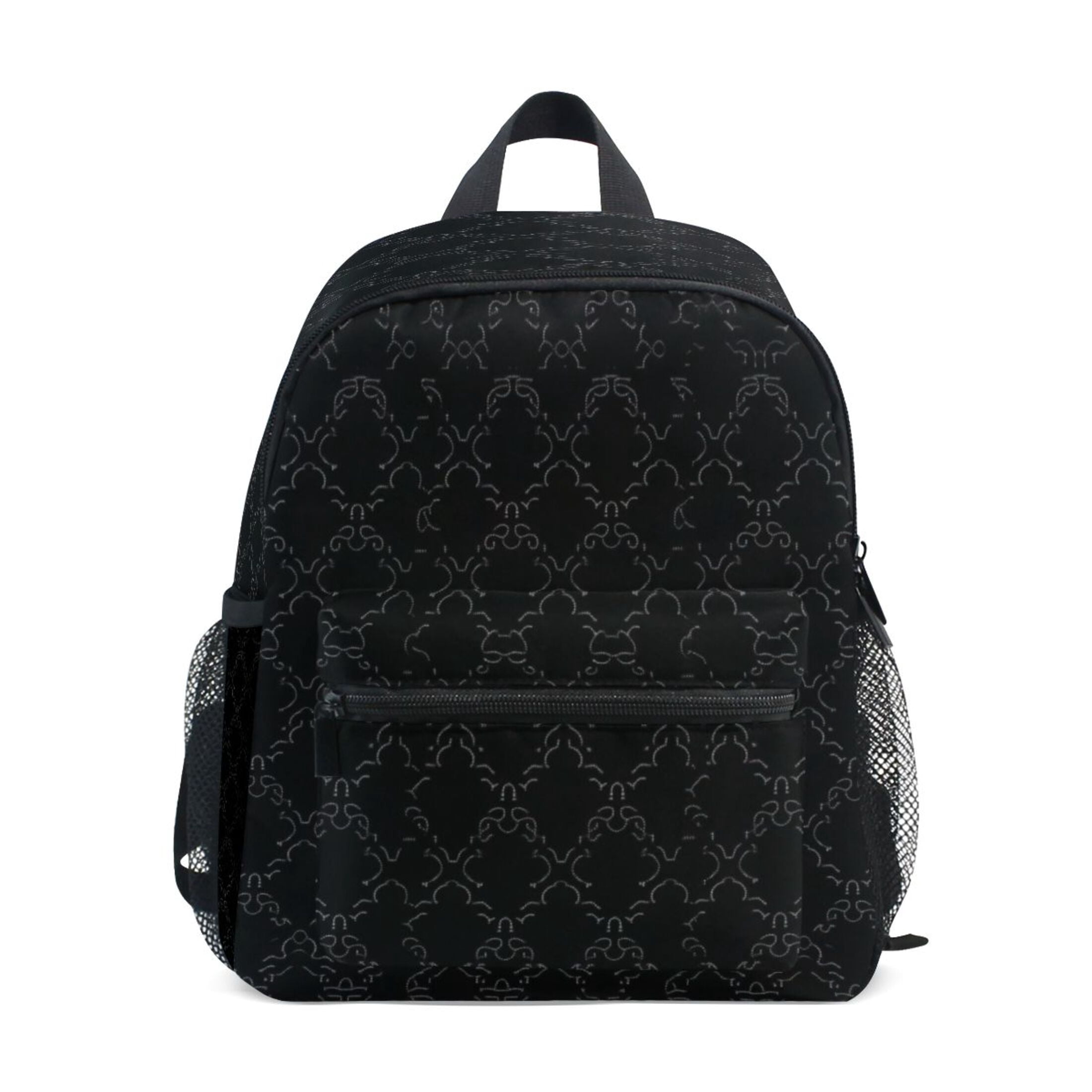 Mini Backpack Black Decorative Pattern - Durable with Safety Features ...