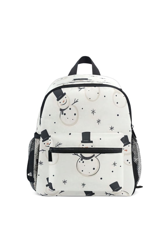 Mini Backpack Black Hat Snowman - Durable with Safety Features for 3-8 Years