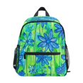 thumbnail image 1 of Mini Backpack Blue Flower Delight - Durable with Safety Features for 3-8 Years, 1 of 9