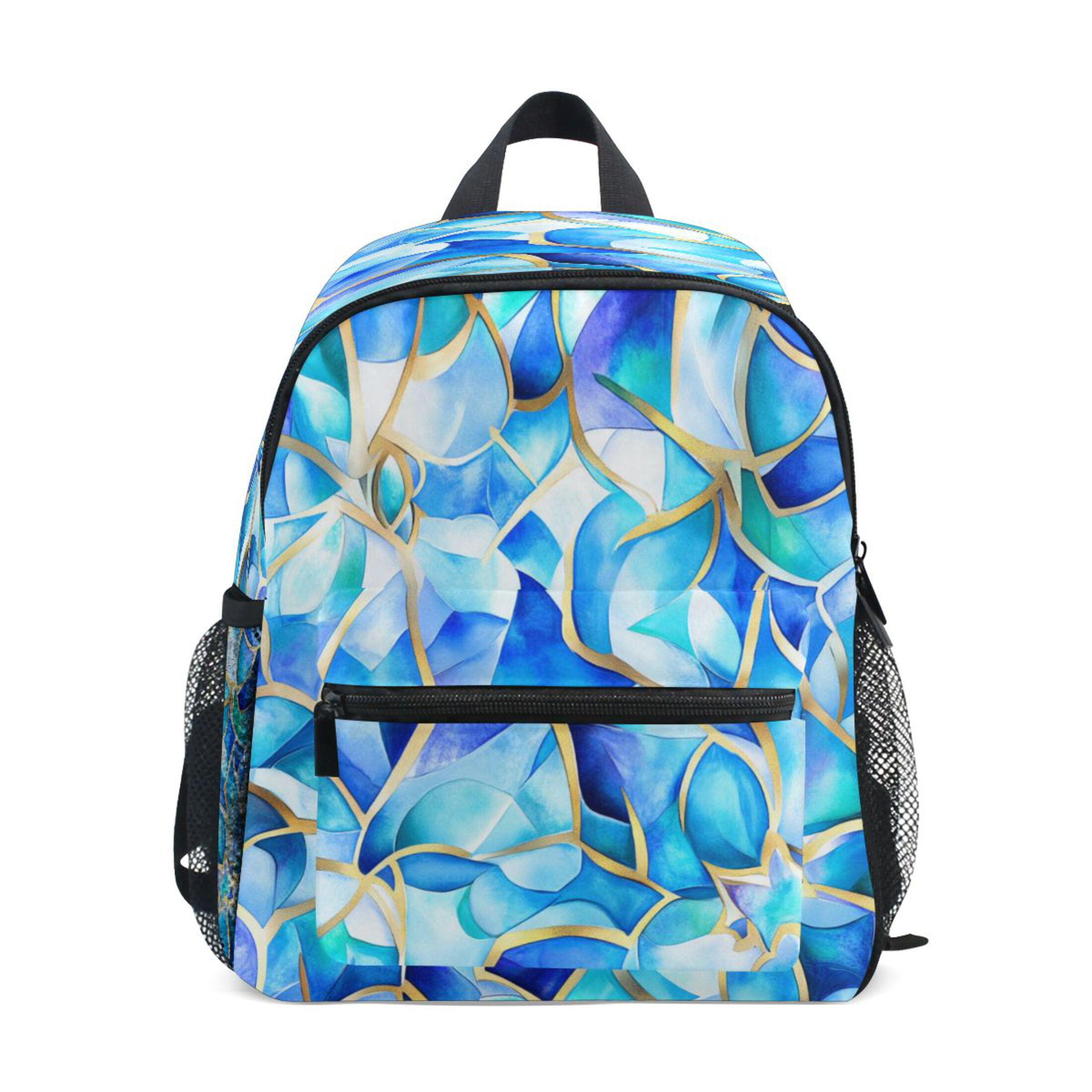 Mini Backpack Blue Glass Pattern - Durable with Safety Features for 3-8 ...