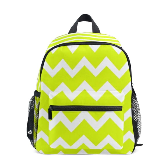 Mini Backpack Bright Chevron Pattern - Durable with Safety Features for 3-8 Years