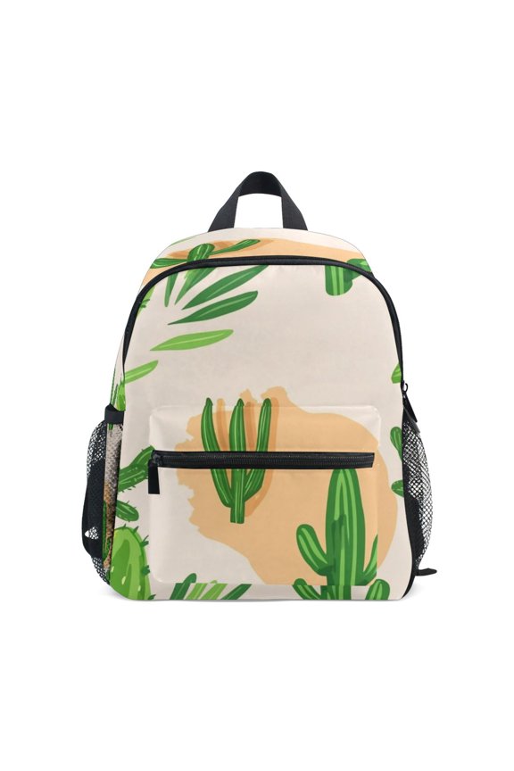 Mini Backpack Cactus Pattern - Durable with Safety Features for 3-8 Years