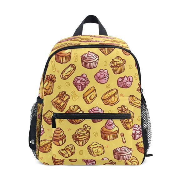 Mini Backpack Candy Themed Retro Pattern - Durable with Safety Features for 3-8 Years