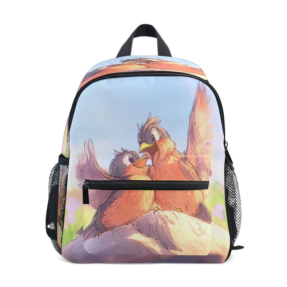 Mini Backpack Cartoon Birds Singing - Durable with Safety Features for 3-8 Years