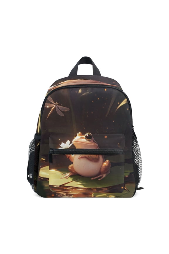 Mini Backpack Cartoon Frog - Durable with Safety Features for 3-8 Years